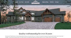 Desktop Screenshot of cornerstonetimberframes.com